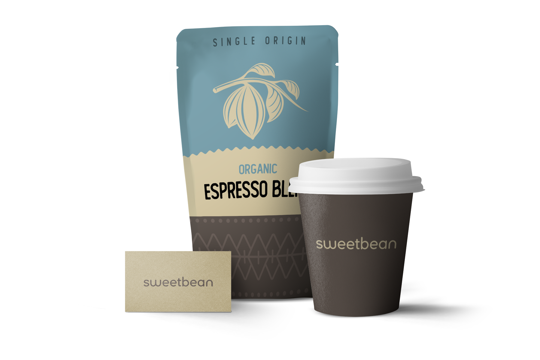 Sweetbean coffee packaging package design